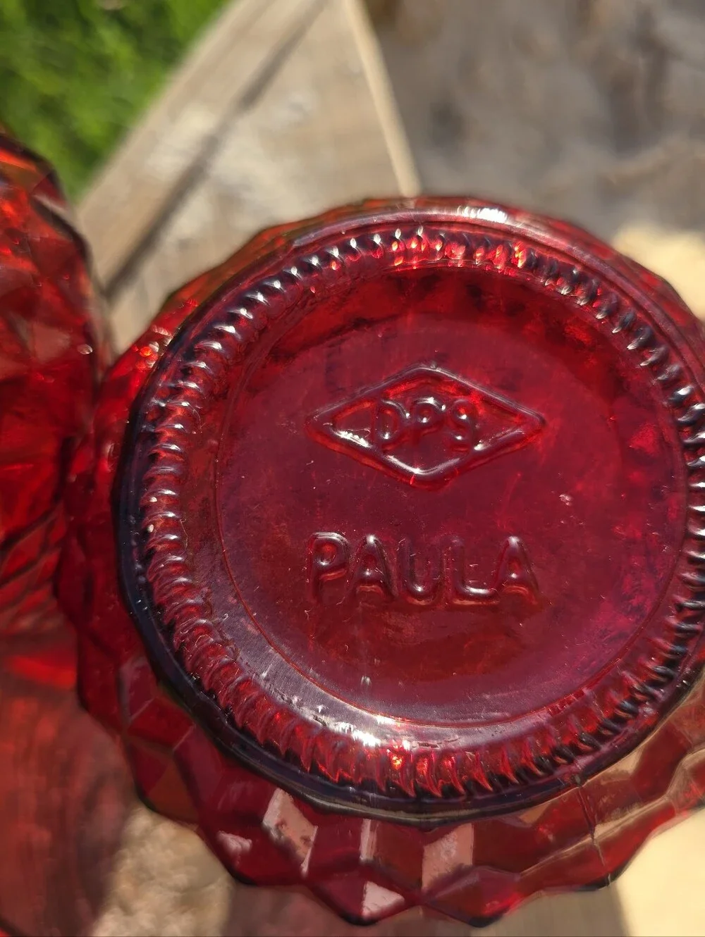 Set Of 3 Vintage Paula DPS 9in Vases. Each A Slightly Different Shade Of Red.